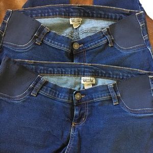 Side Panel Skinny Maternity Jeans